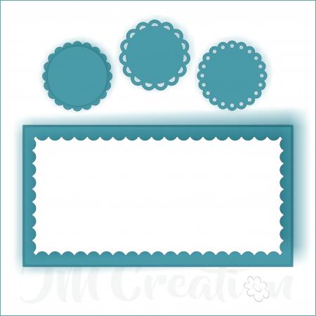 Stanzschablone - Mini-Slimline Wellenrand